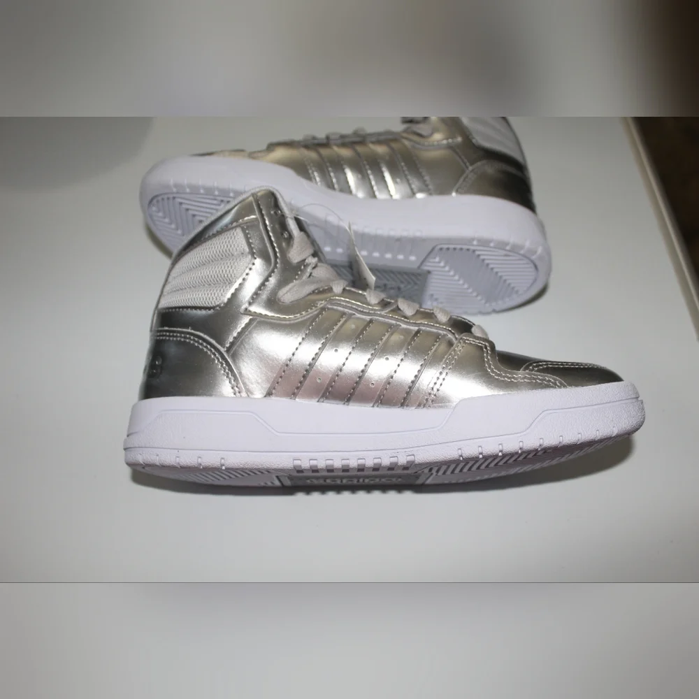 โจ๐โจ NWOB ADIDAS Entrap Mid Silver Metallic - Picture 14 of 16